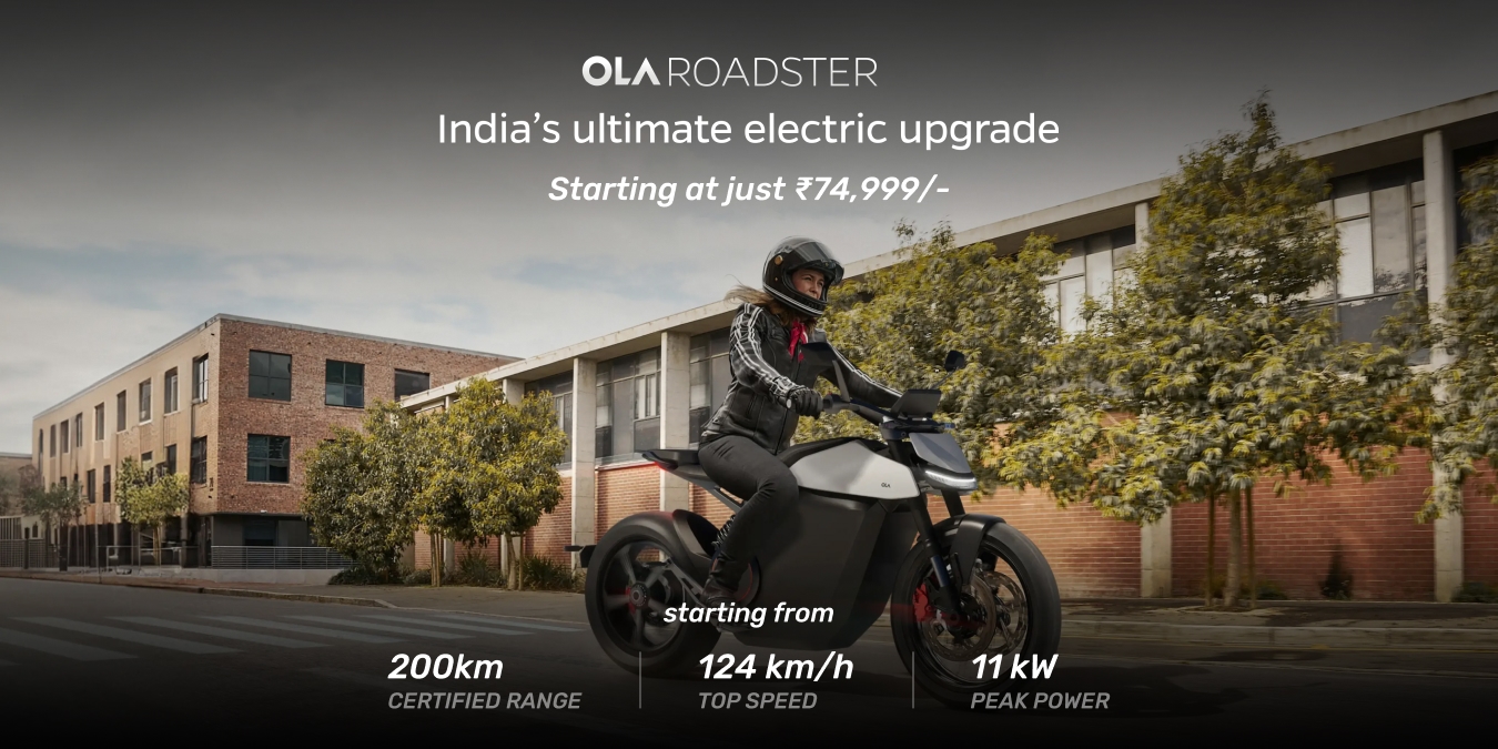 OLA Roadster, their first electric bike