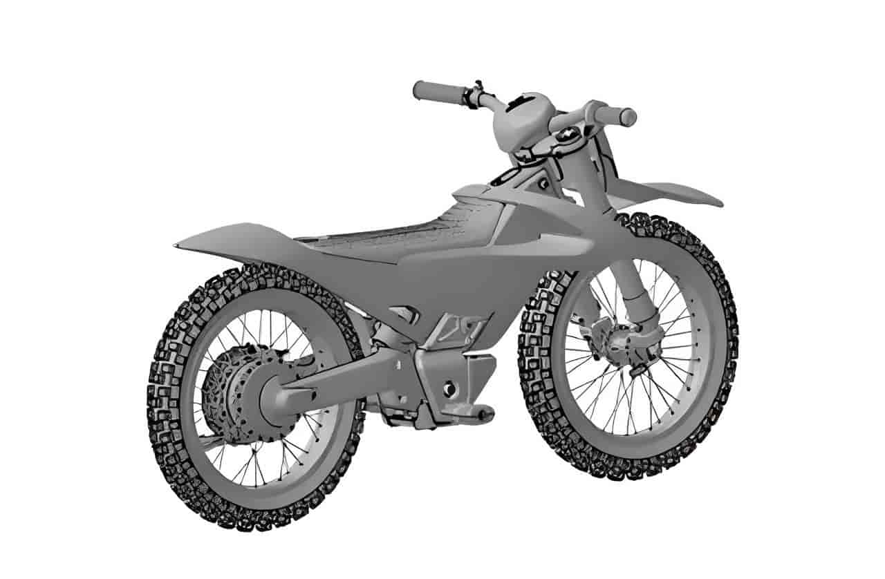 hero electric dirt bike design patent leaked