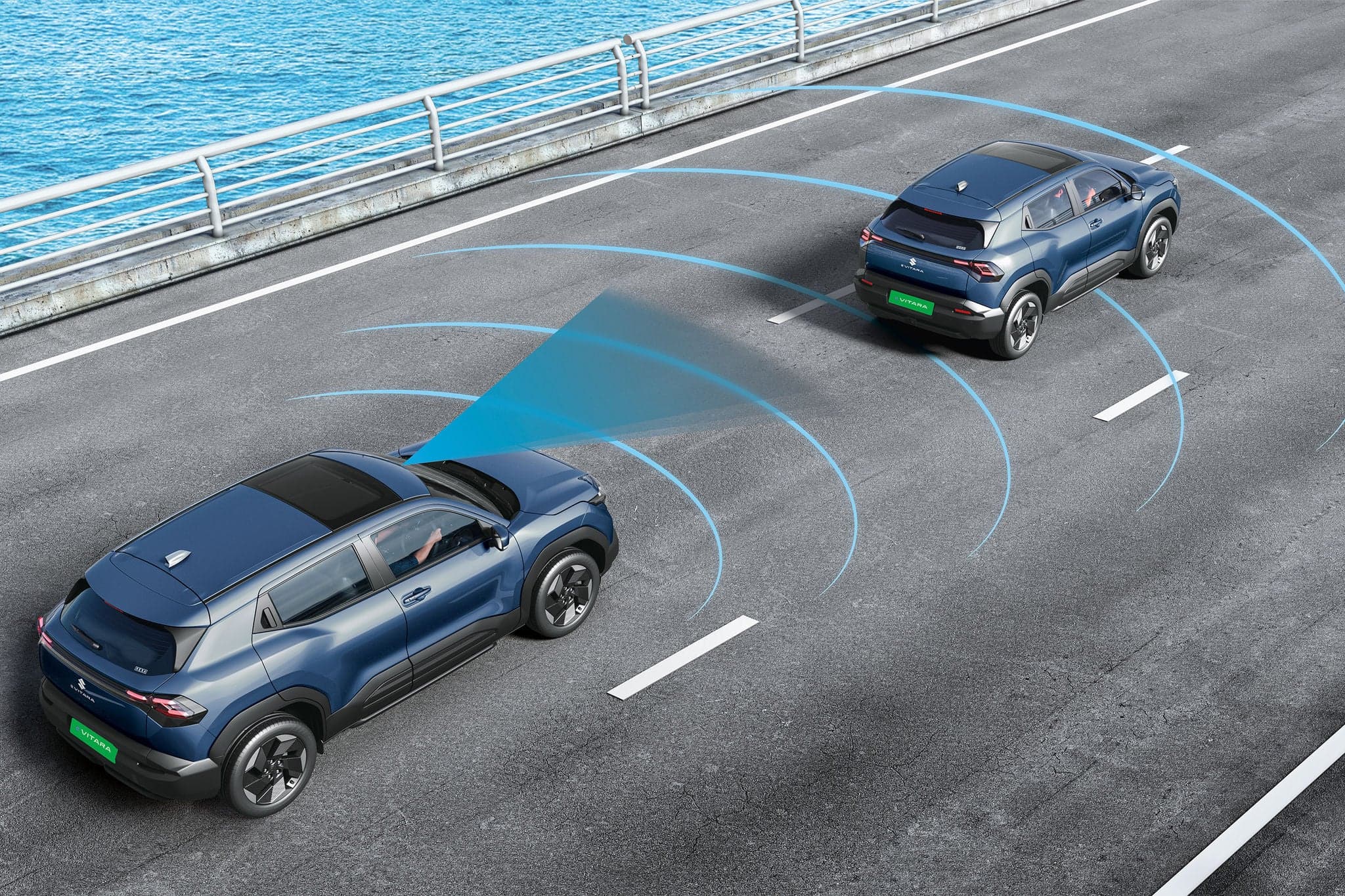 ADAS and braking image for e vitara