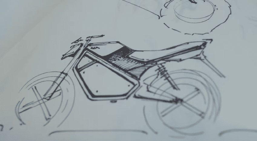 ola bike sketch