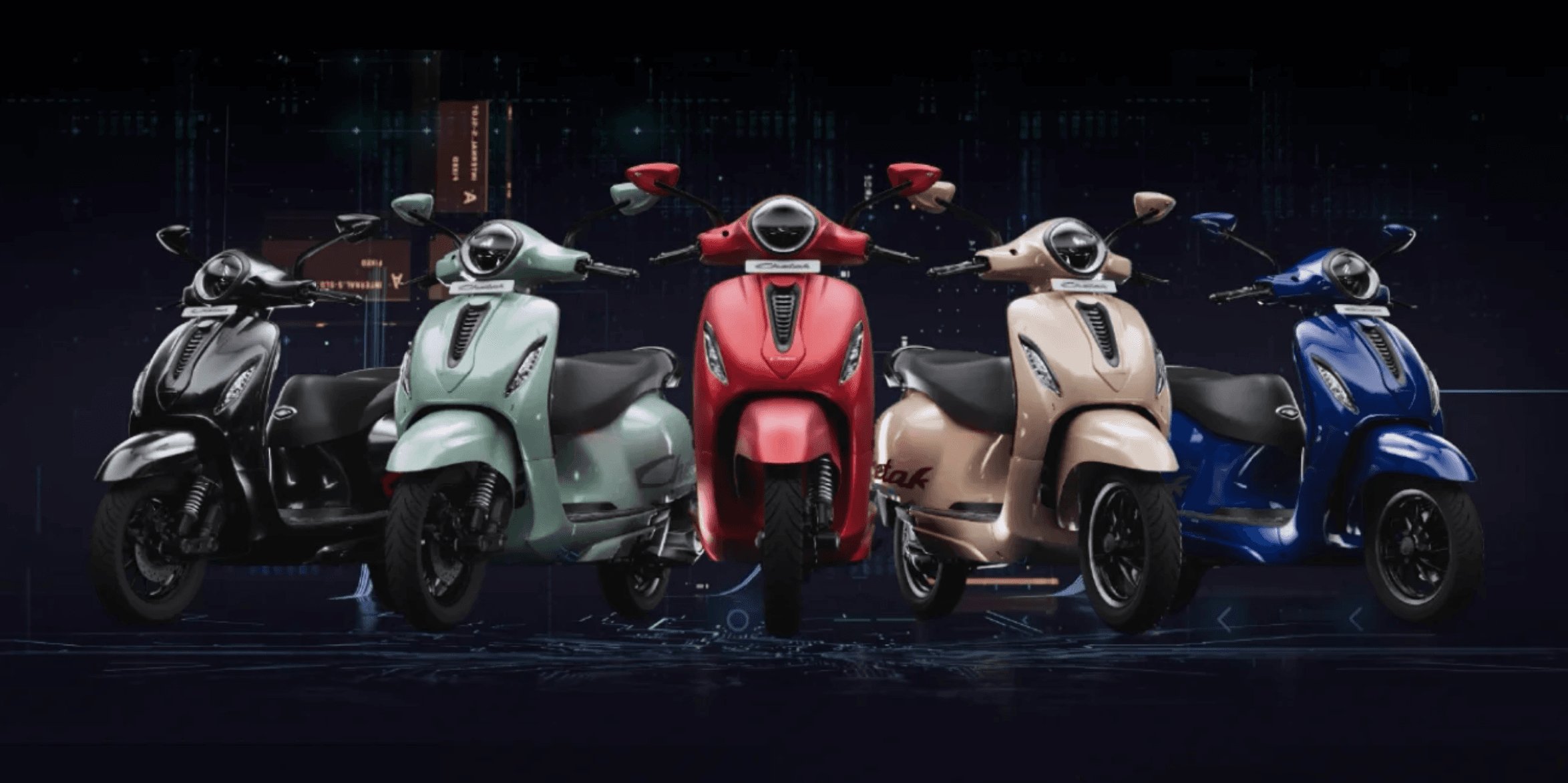 chetak scooters all colours