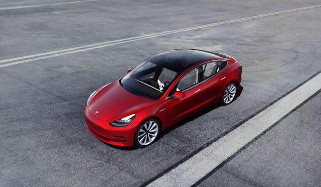 Tesla model 3 top